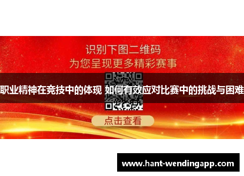 职业精神在竞技中的体现 如何有效应对比赛中的挑战与困难